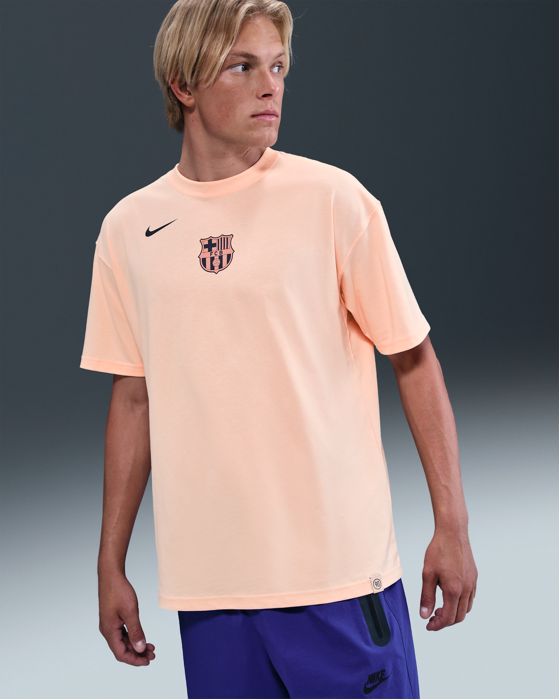 Nike FC Barcelona M〜L FC Barcelona Men's Nike Total 90 Soccer T-Shirt. Nike.com